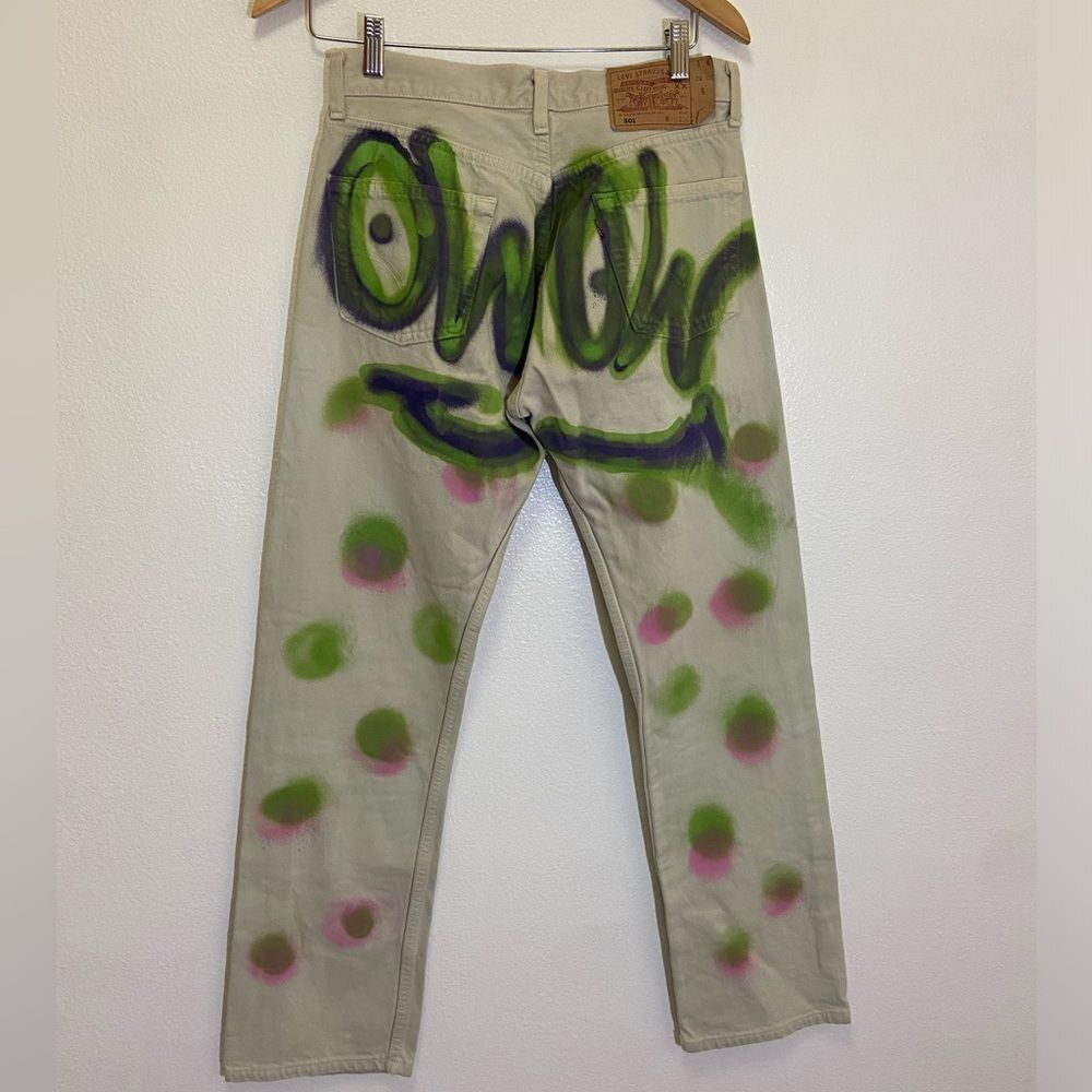 Men's Jeans Vintage Y2K 501 - Levi's DIY Graffiti - 30 x 30